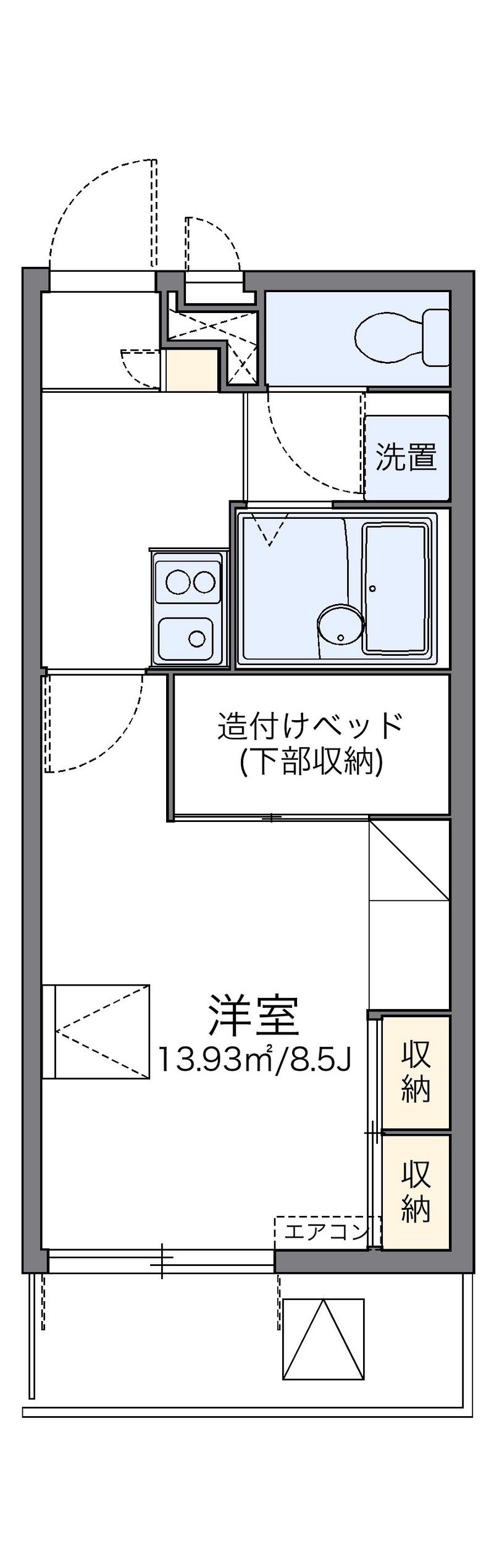 レオパレスＭ 間取図