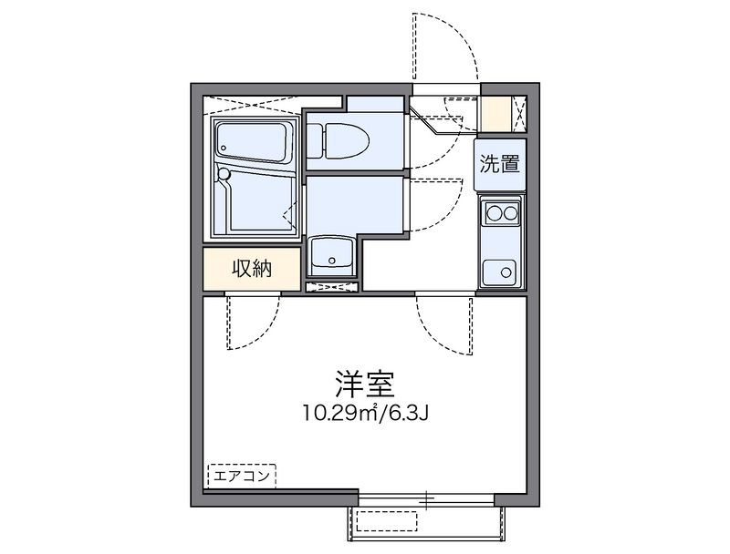 レオネクストあさひ 間取図