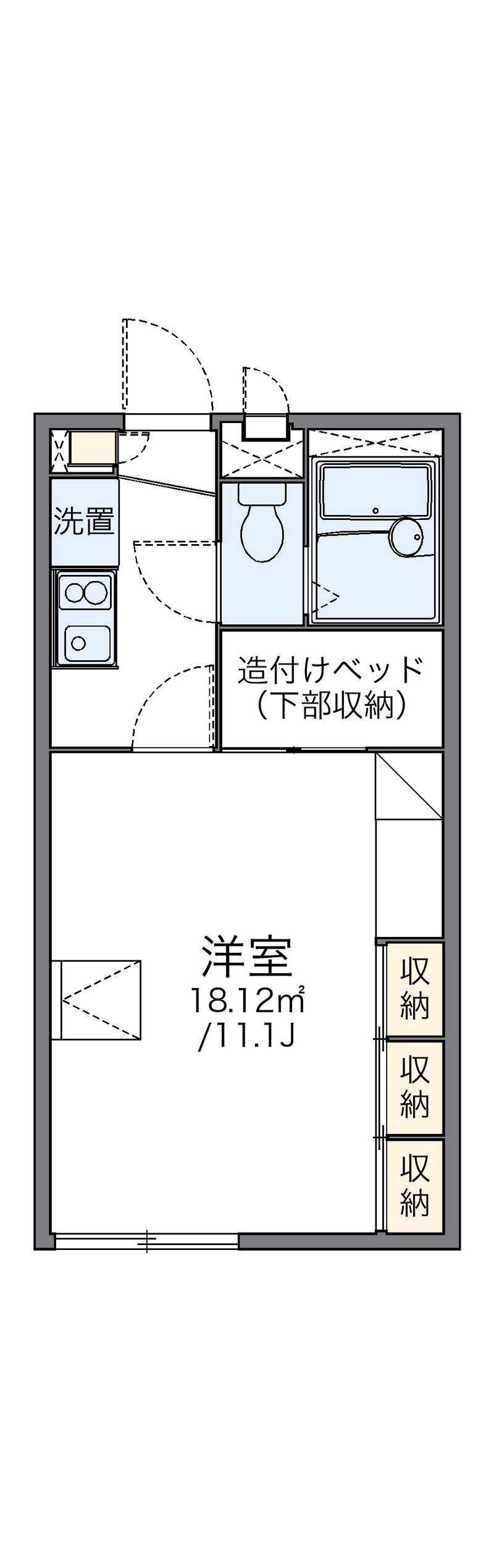 レオパレスクレール 間取図