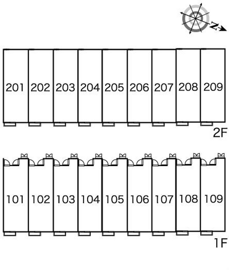 レオパレス市子殿 間取り配置図