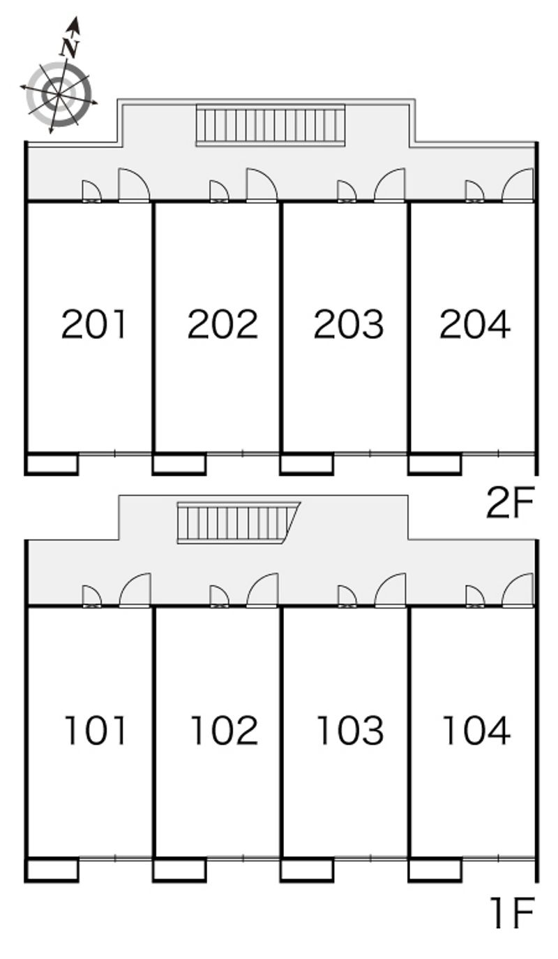 レオパレス露萩 間取り配置図