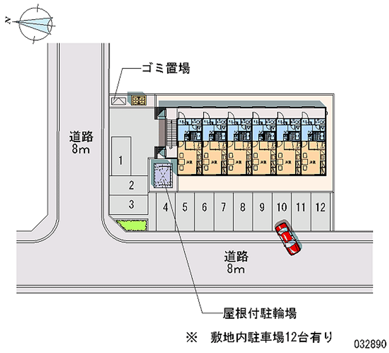 レオパレスアーク 月極駐車場