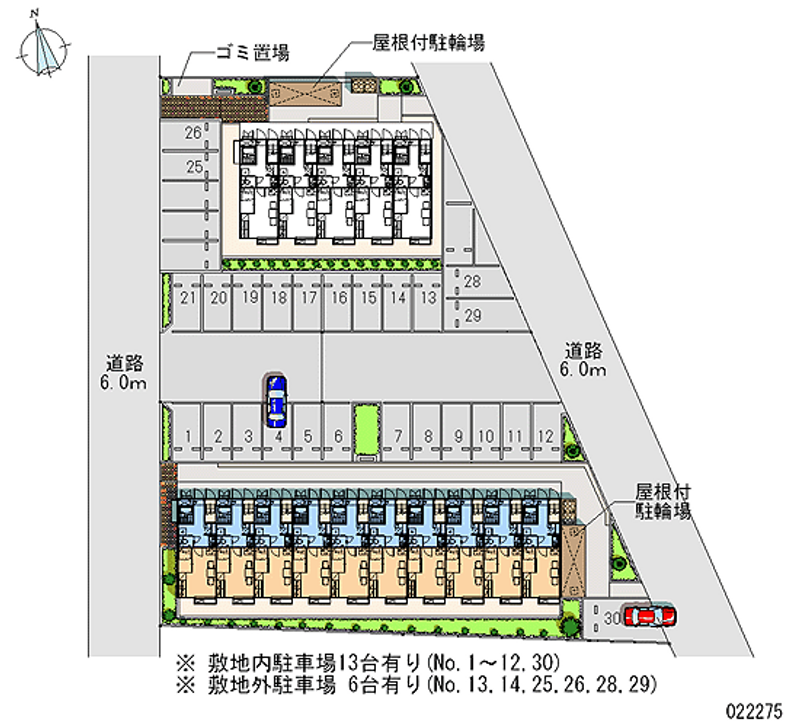 レオパレスルミエール六番館 月極駐車場