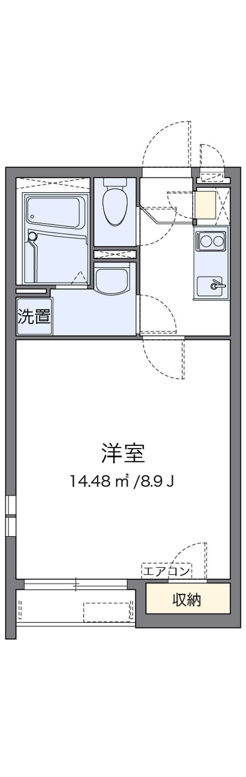 クレイノＧｌｉｎｔ 間取図