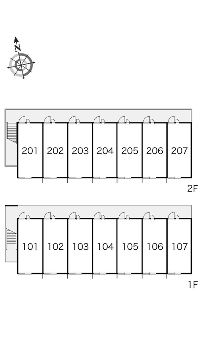 レオパレスセドナⅡ 間取配置図