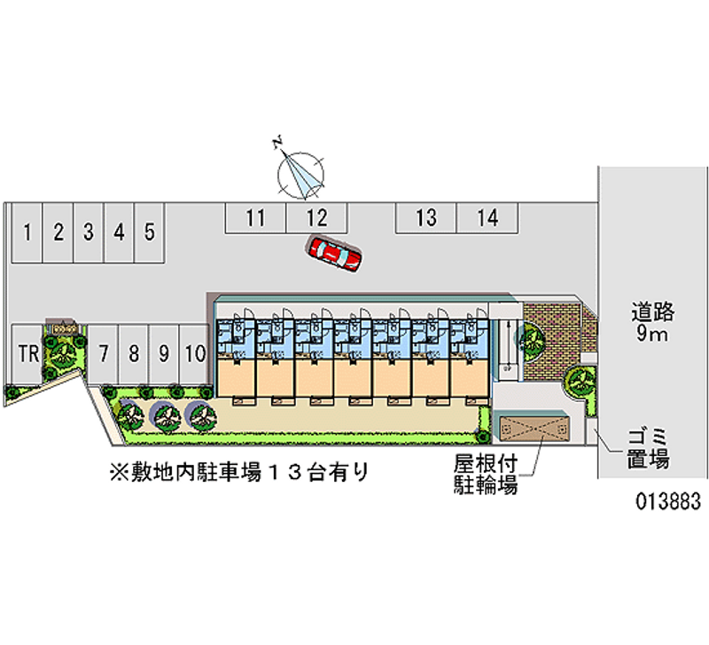 13883月租停車場