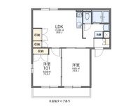 レオパレスクレヨンハウス 間取り図