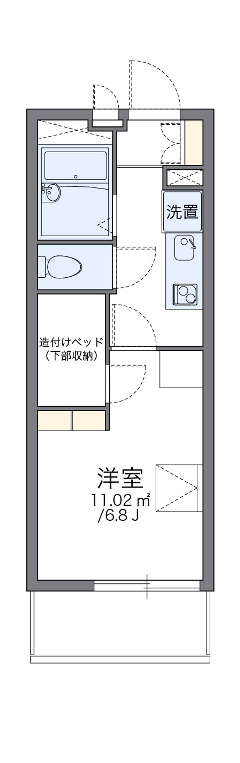 レオパレスアズサ 間取図