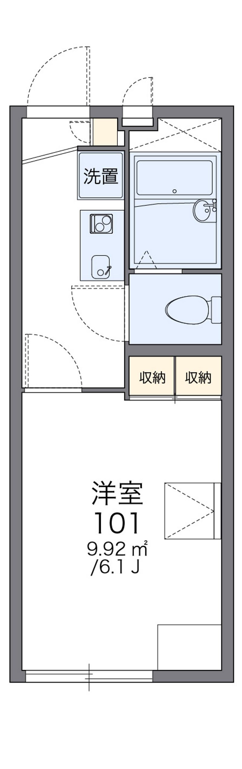 レオパレスみかげ 間取図