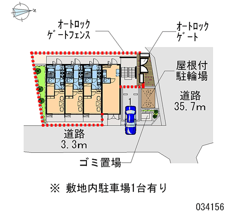 レオパレスビブハウス 区画図