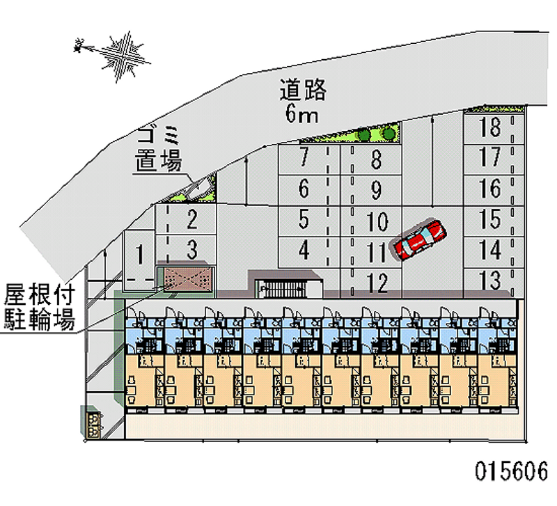 レオパレス鈴木 月極駐車場