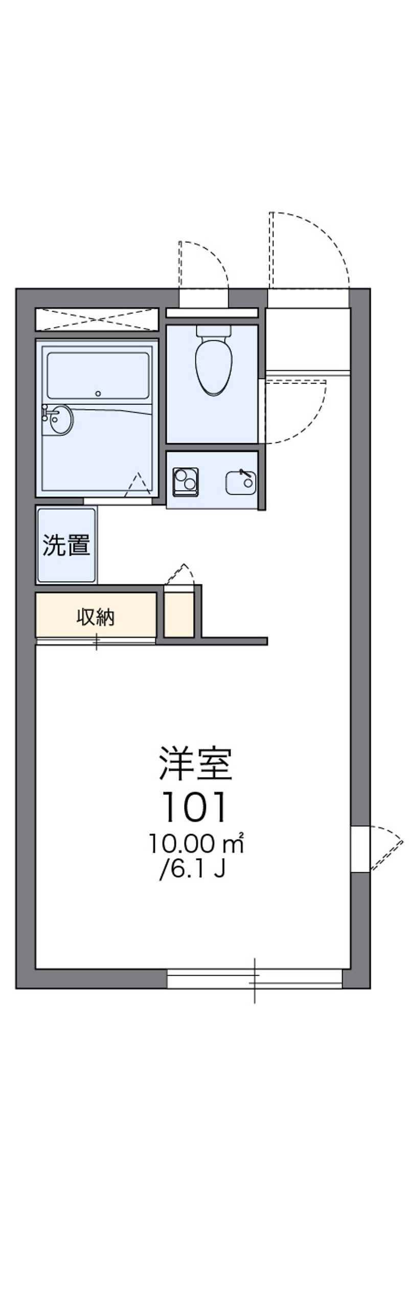 レオパレス上津台 間取図