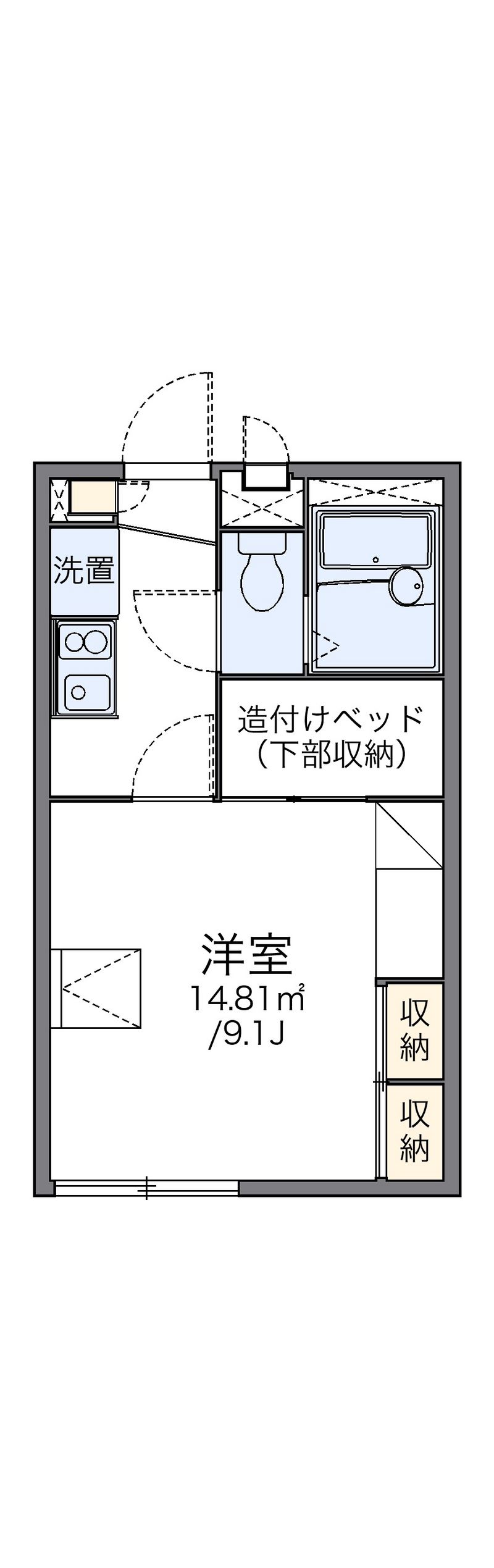 レオパレスＣｏｚｙ　ｃｏｕｒｔ 間取図