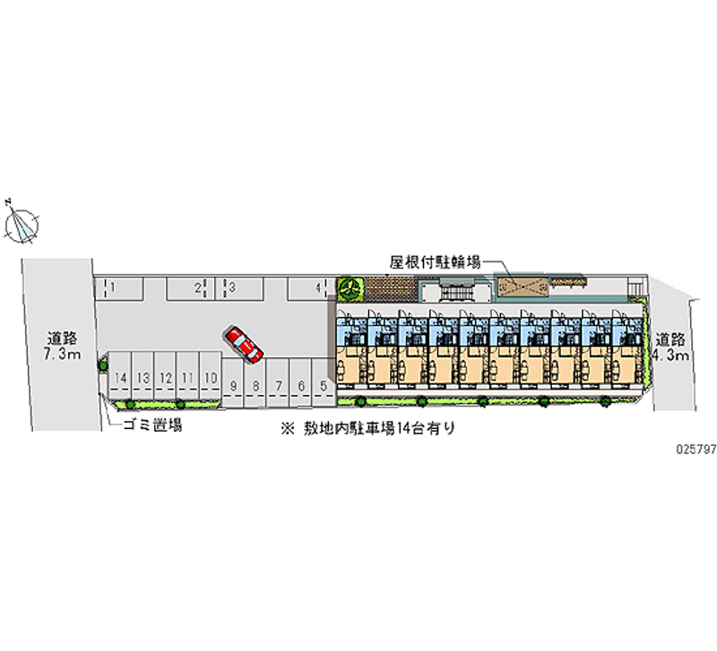 25797月租停車場