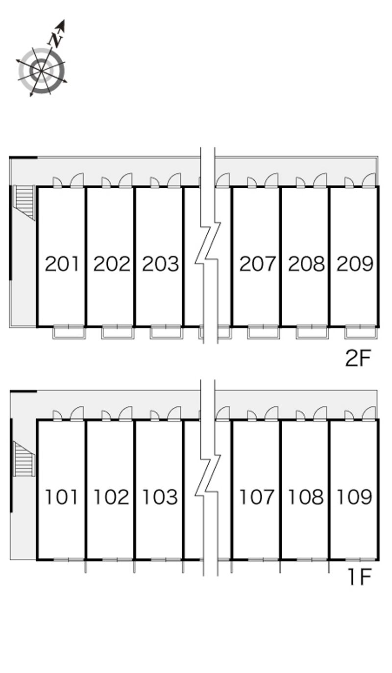レオパレスアネモス 間取り配置図