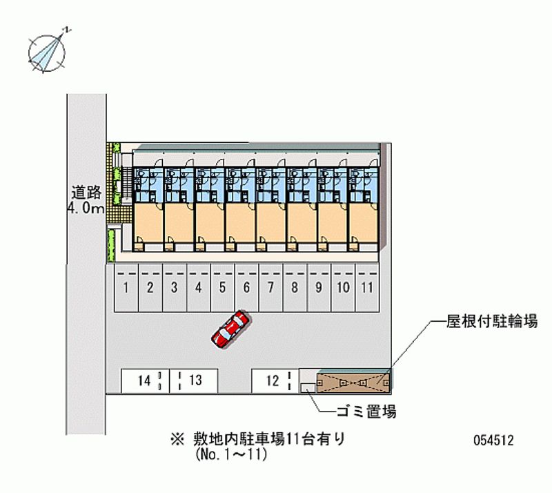 54512 Monthly parking lot