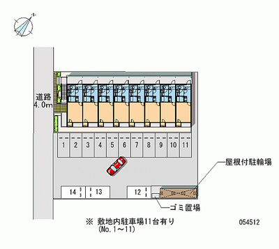 54512 Monthly parking lot