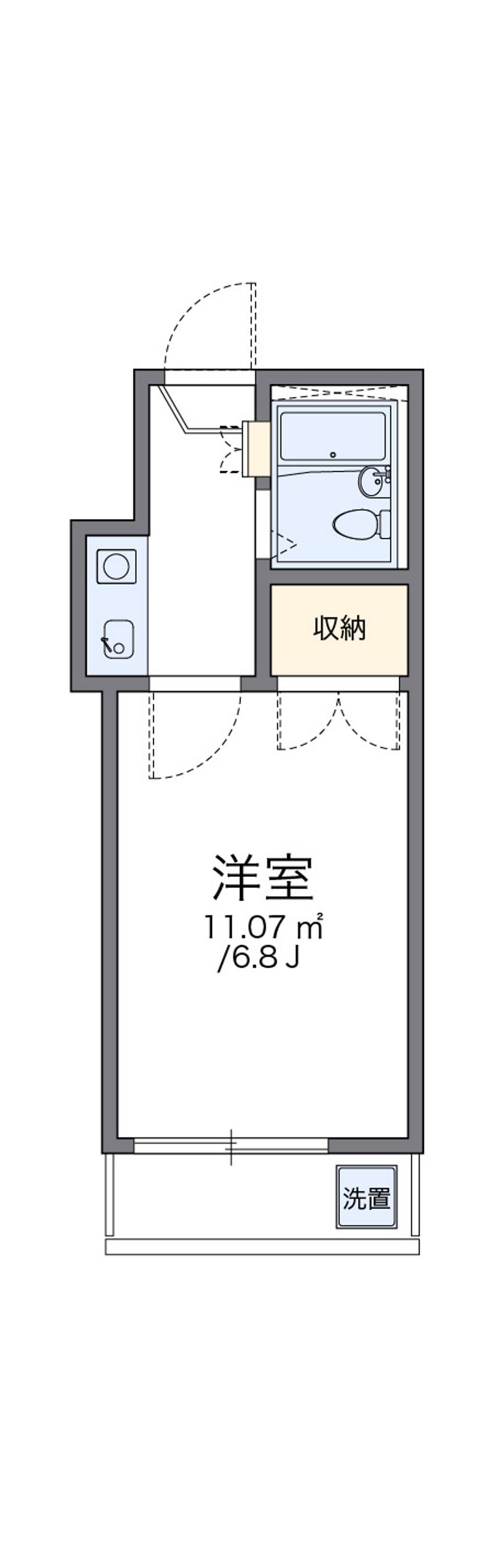 レオパレス姫路 間取図