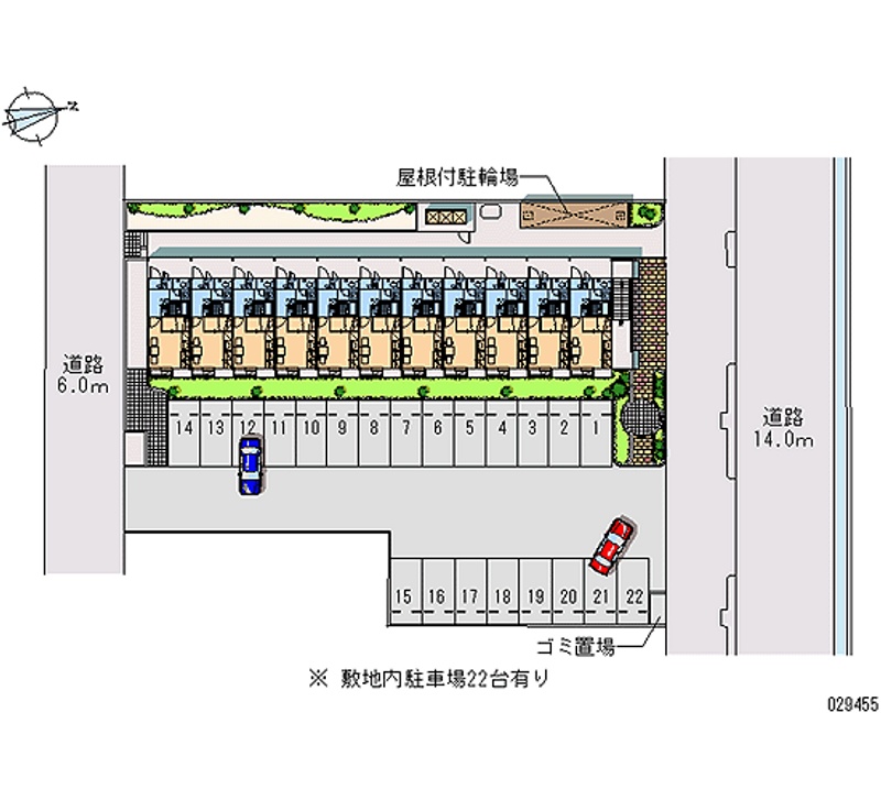 レオパレスクレールアピテ 月極駐車場