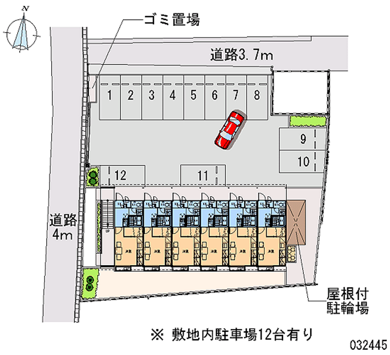 レオパレスＴⅡ 月極駐車場