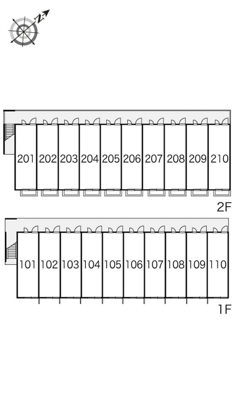 レオパレスマークヒルズ 間取り配置図