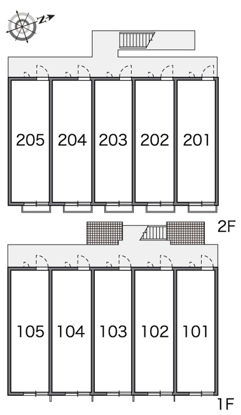 レオパレスＨ＆Ｅ２０１０ 間取配置図