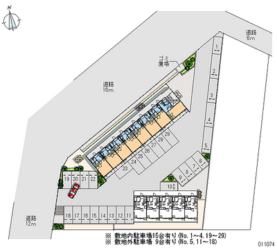 11074 Monthly parking lot