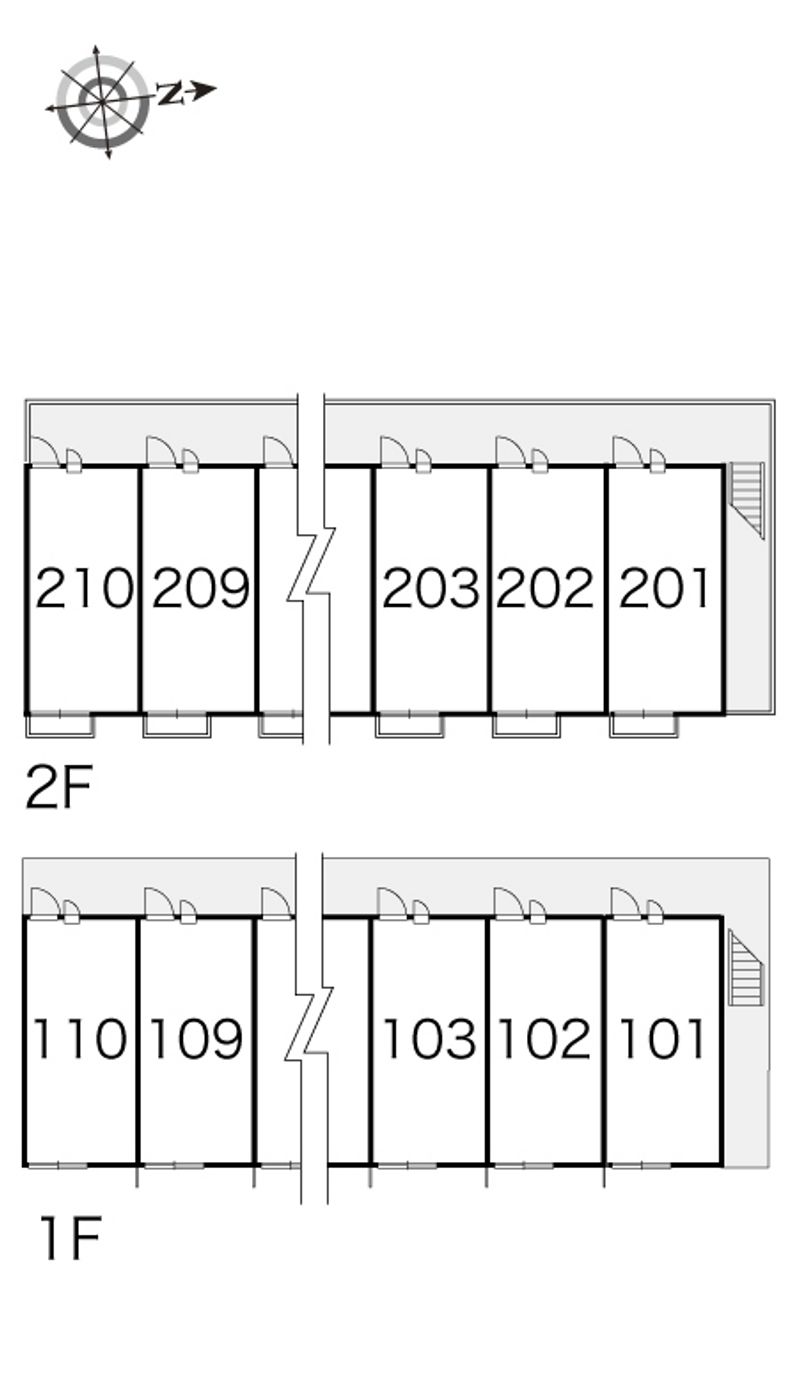 レオパレスエクセルコート 間取配置図