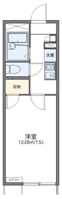 レオパレスダボス 間取り図