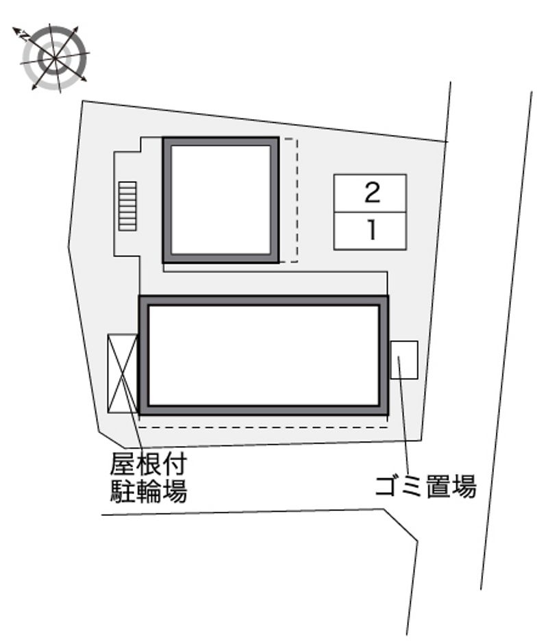 レオパレス嵯峨野 配置図