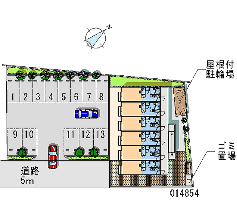 レオパレスむさし野 区画図