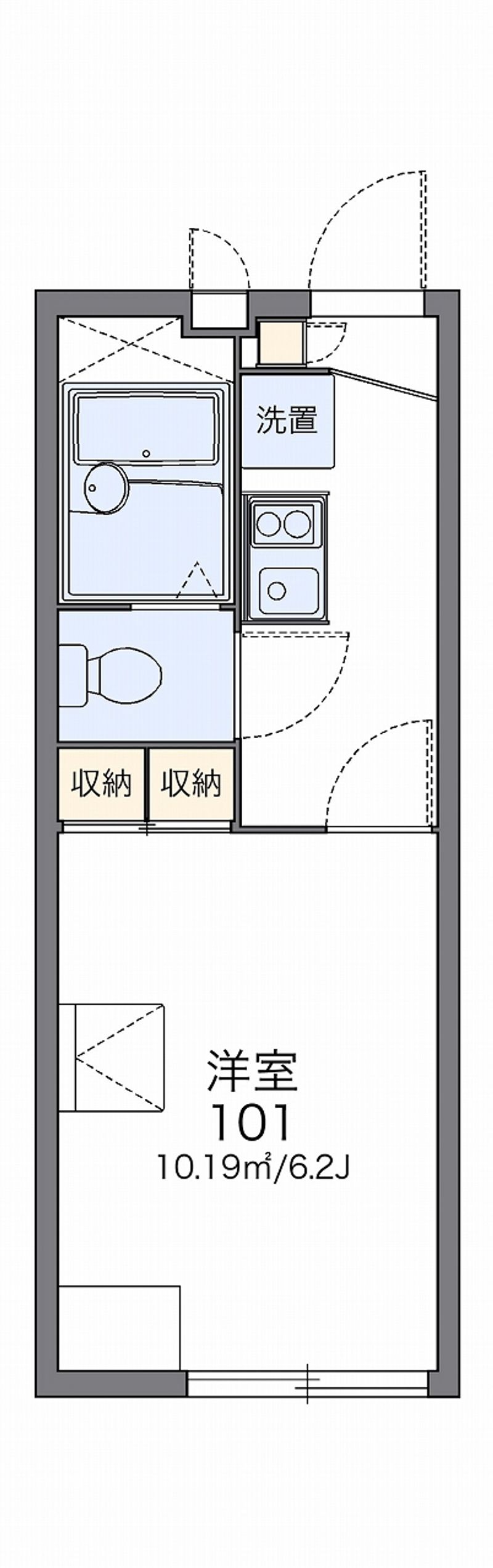 レオパレスグランシャリオ 間取図
