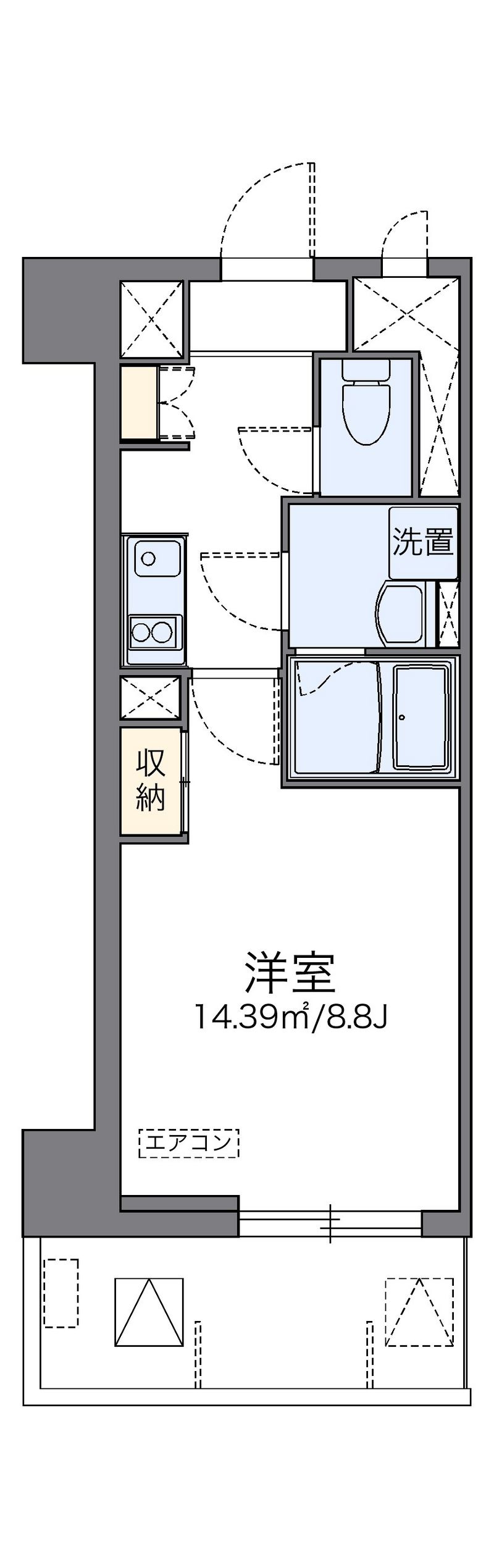 レオネクストル　ヴァン　ブルー 間取り