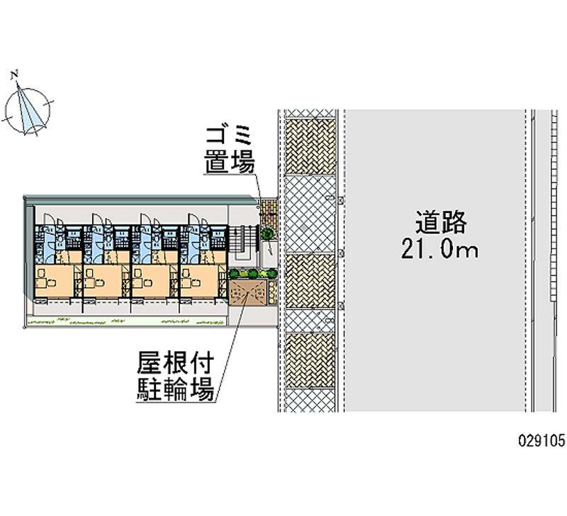 レオパレスＭＯＡ 区画図