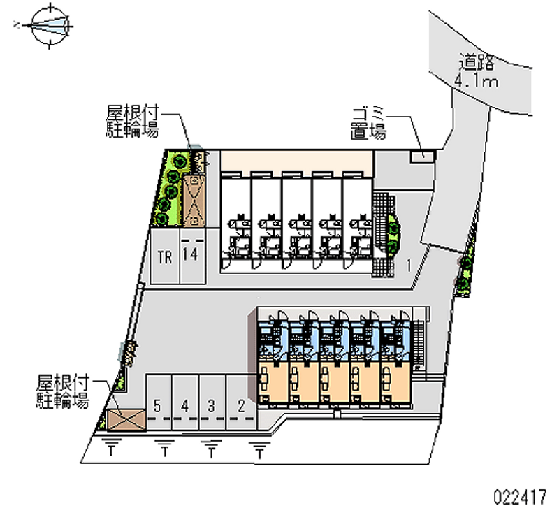 レオパレスＹ・Ｈ２ 区画図