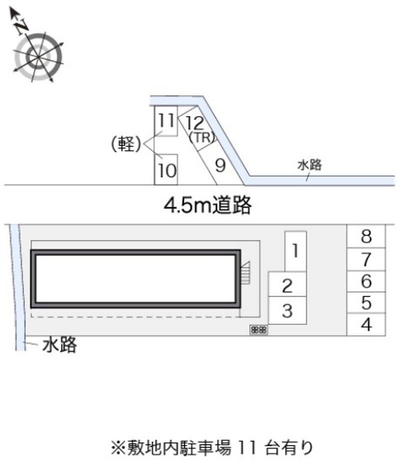レオパレス田園 駐車場