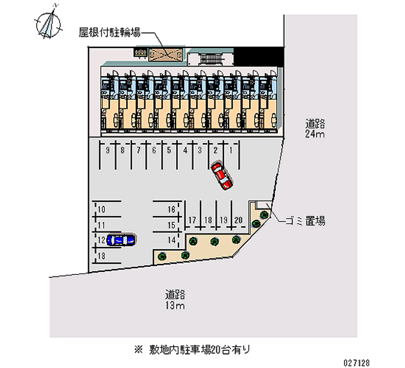 27128月租停車場