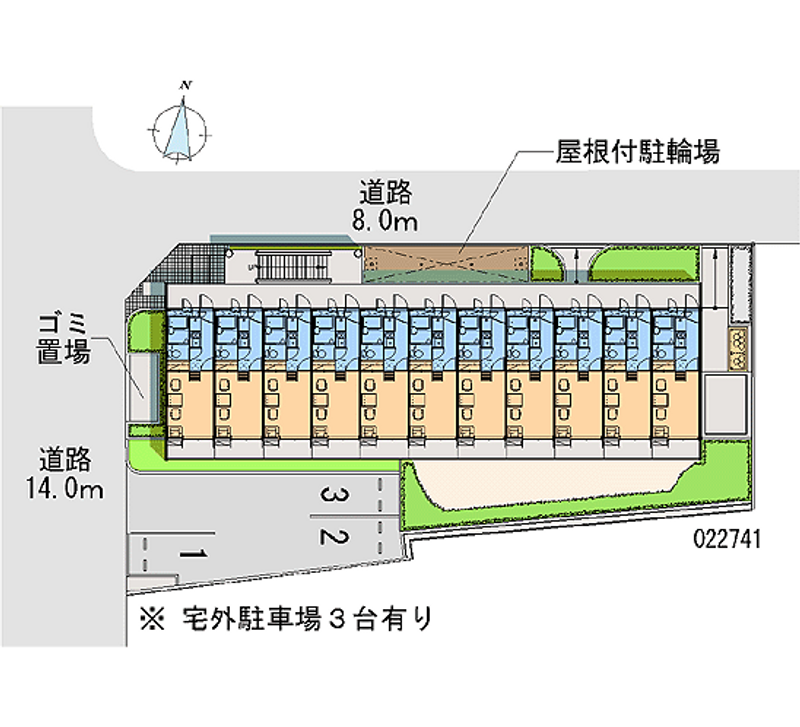 レオパレス５２４ 区画図