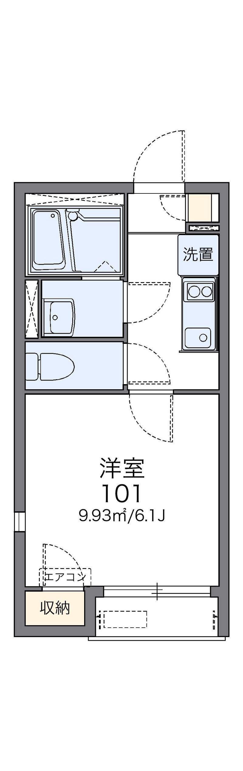 レオネクストアメニティささきの 間取図