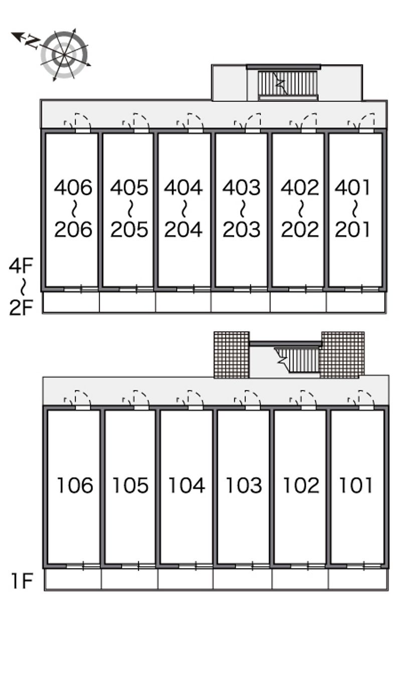 レオパレスサンヴィレッジ 間取配置図