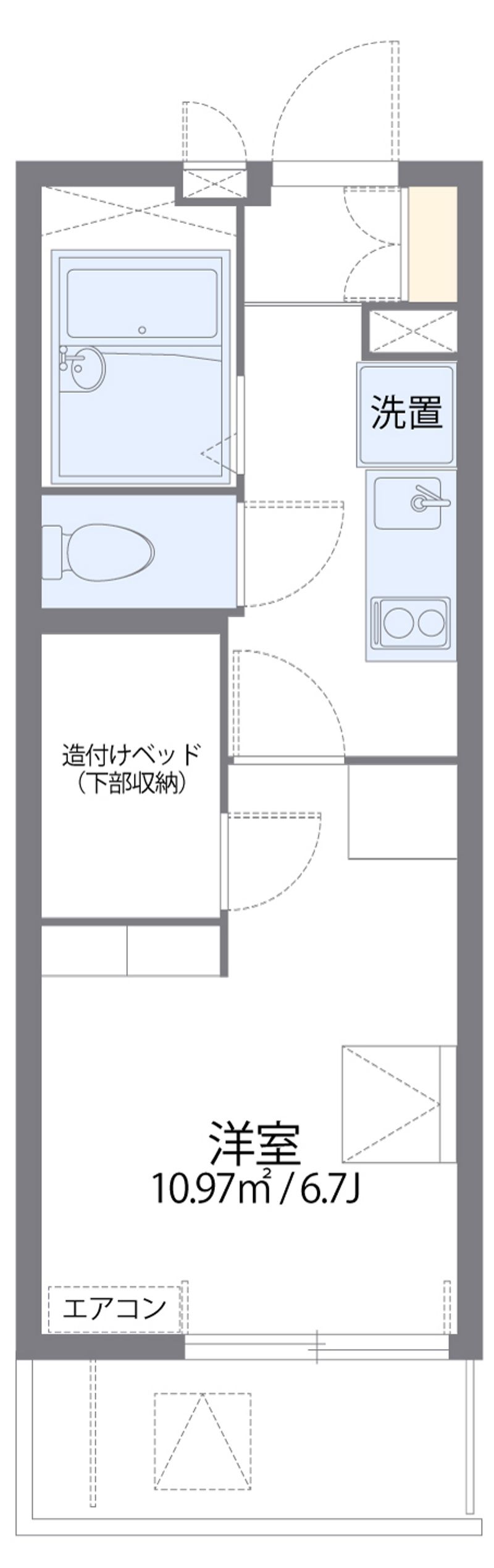 レオパレス東蟹屋 間取図