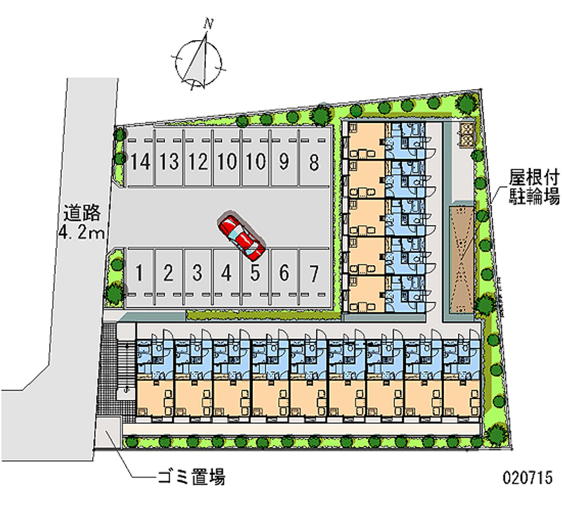 レオパレスヴィラ南平台 月極駐車場