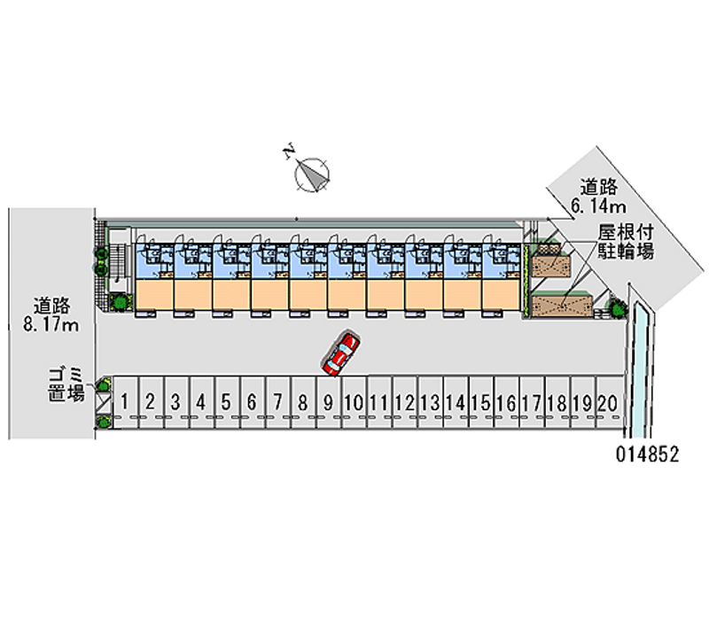 14852 Monthly parking lot