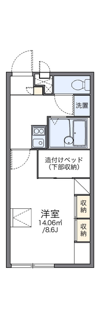 レオパレスＨＡＰＰＹ　ＩＳＬＡＮＤ　Ⅰ 間取り図