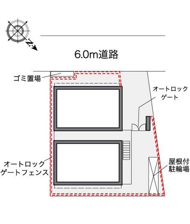 レオパレスオープンハウス２１ 配置図