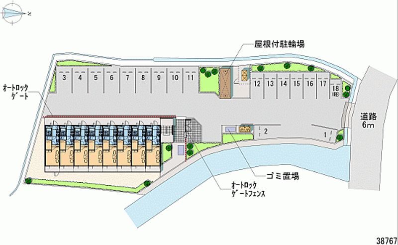 レオパレスＯＫＡＮＩＳＨＩ 月極駐車場