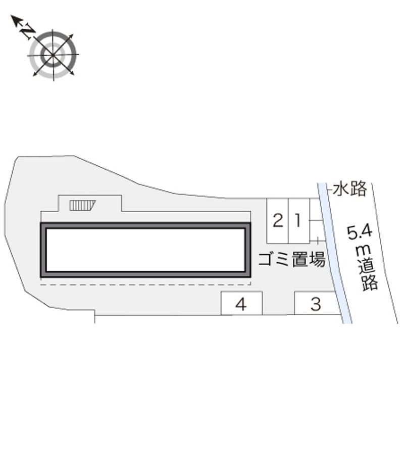 レオパレスＴＡＫＡＲＡ浅川 配置図