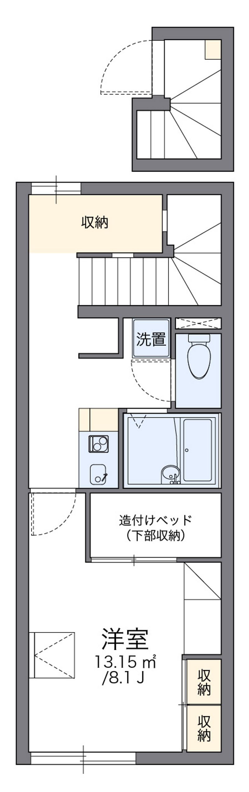 レオパレスリラ　クレール 間取図