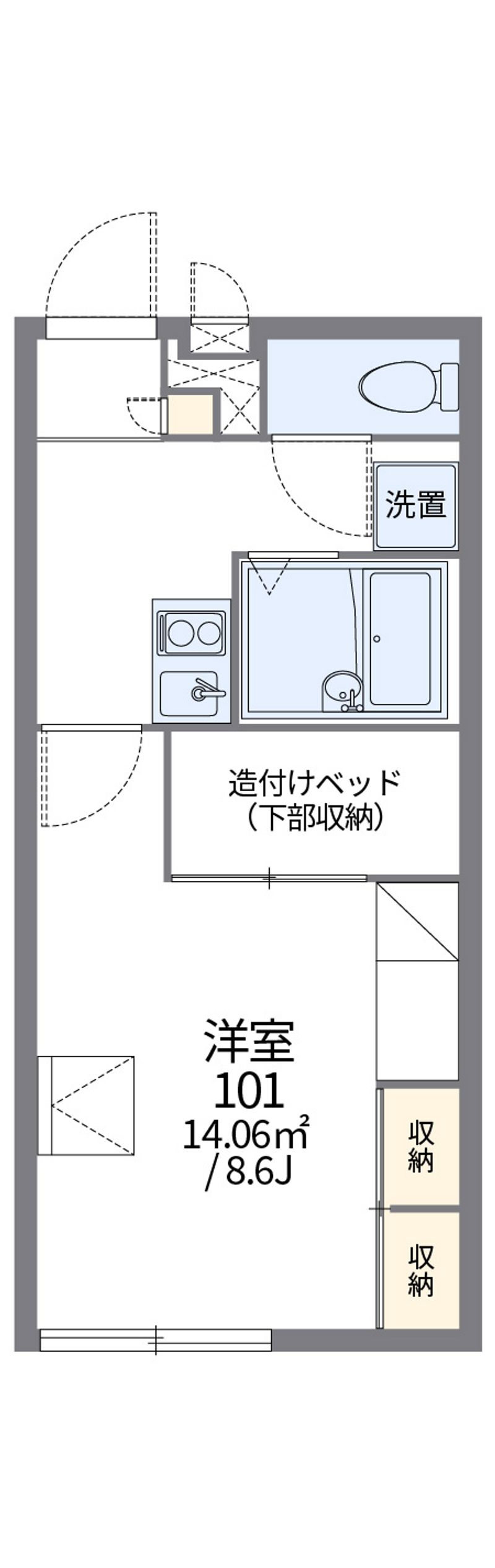 レオパレスジョイアスⅡ 間取図