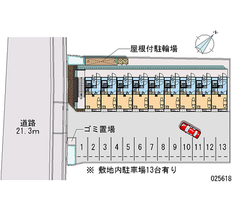 レオパレスコスモス 月極駐車場